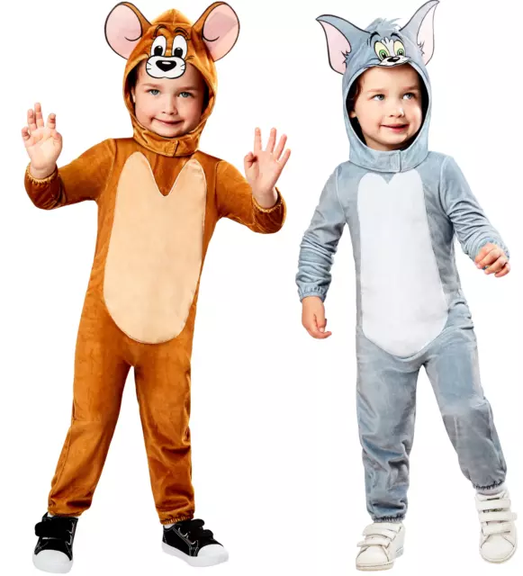 TOM & JERRY Costume Déguisement Dessin Enfant Télé Livre Jour Bébé Garçon Fille EUR 61,04