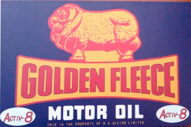 leg uit emulsie verontschuldiging GOLDEN FLEECE MOTOR oil multi compounded tin metal sign MAN CAVE hc sleigh  $12.00 - PicClick AU