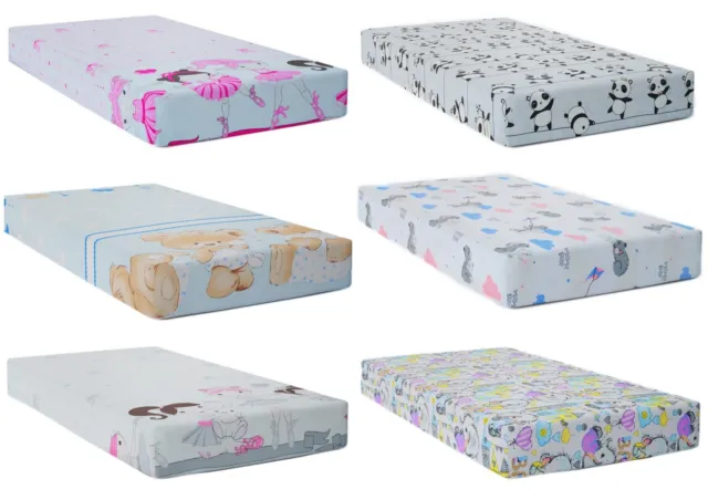 BABY FITTED JUNIOR BED SHEET PRINTED 100% COTTON MATTRESS 160x80cm 2