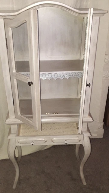 Armoire French Antique Style Cabinet Dresser cream beige chic vintage stunning