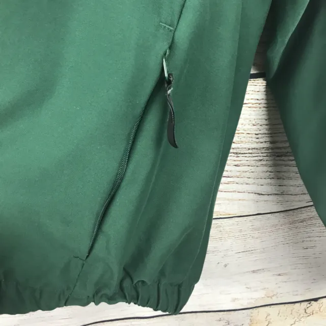 NIKE GOLF JACKET size medium green v-neck pullover with zipper pockets ...