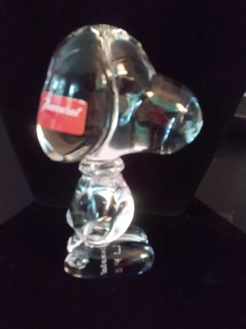 Baccarat Crystal Snoopy With Original Tag And Box