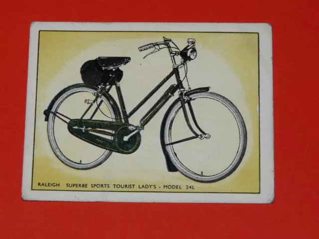 1957 Raleigh Card Bicycle Bike Bike #19 Superb Sports Tourist Model 24L