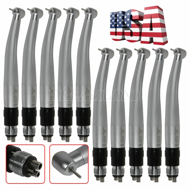 10* Yabangbang Dental High Speed Handpiece Push +4-Hole Coupler fit NSK QD-J CE