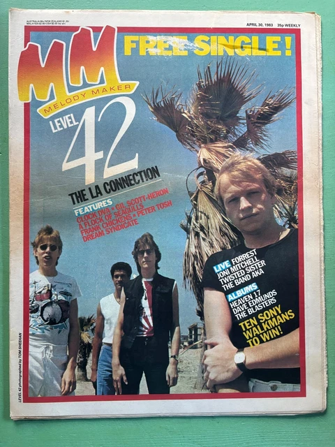 MELODY MAKER MAG 30-April-1983 LEVEL 42 Flock of Seagulls Clock DVA ...