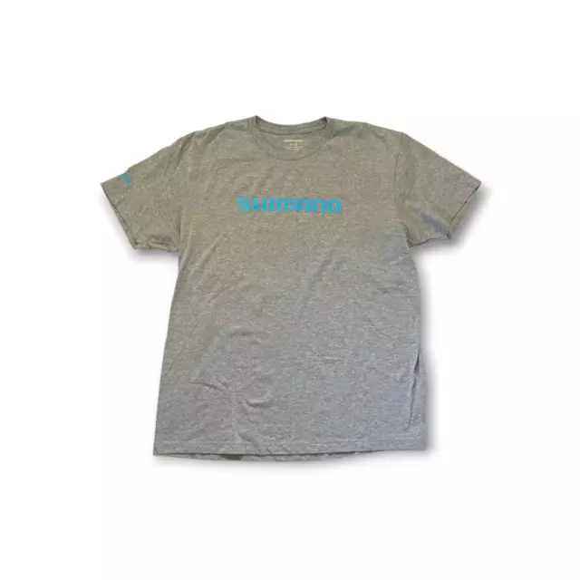 Shimano Cycling Short Sleeve Logo Cotton Shirt Heather Grey Men’s XL