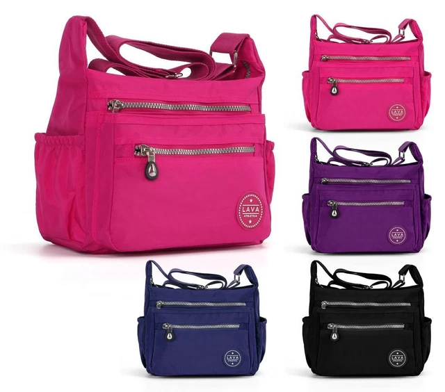 Women Waterproof Messenger Multi-Pock CrossBody Handbag Bag Ladie Shoulder Purse