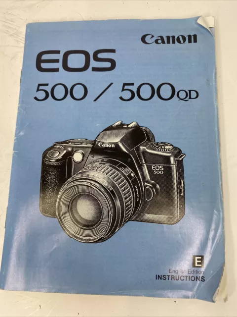 Canon EOS 500/ 500 QD camera instructions