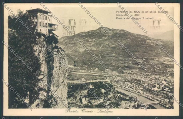 Trento City Cable Car Postcard ZB0511