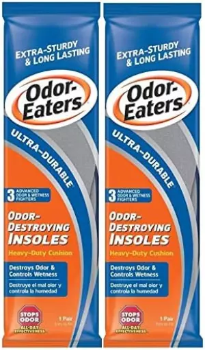 Plantillas de cojín ultra duraderas y resistentes Odor-Eaters, 2 pares