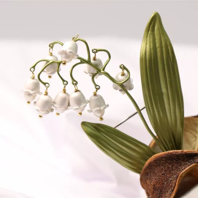 LILY OF THE Valley Flower Corsage Brooch Pin Woman Accessories Brooches ...