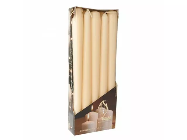 Tapered Dinner Candles NON-DRIP Candles Home Party Church Bistro UK SELLER 7H