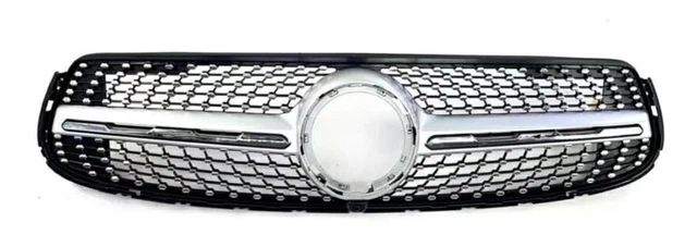 Emblème De Calandre AMG 3D Pour Mercedes - Autocollant Chromé ABS - Compatible Classe G, GLC, W204, W205, W212, W213, GT