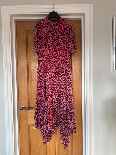 Midi Dress Whistles Jungle Cat Green Dress WHISTLES Jungle Cat