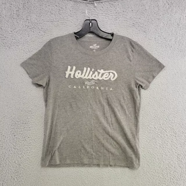 Womens Hollister California Long Sleeve T-shirt Raised Logo Red size XS