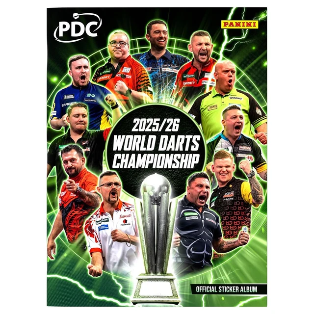 Pdc PDC 2026 WORLD Championship Darts Sticker Collection Starter Pack £13. ...