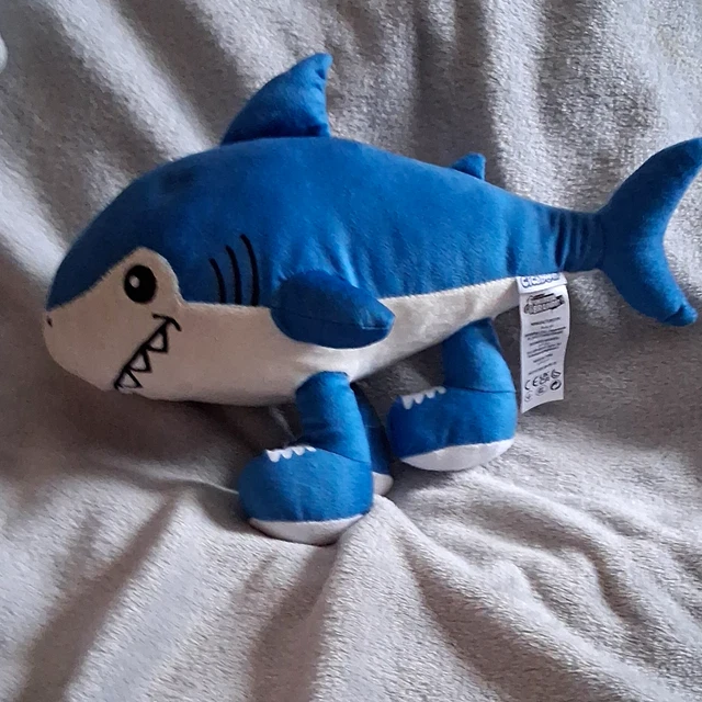 CICABOOM UNIVERSAL BRAINROT Shark Plush Soft Toy Blue/White With Tags ...