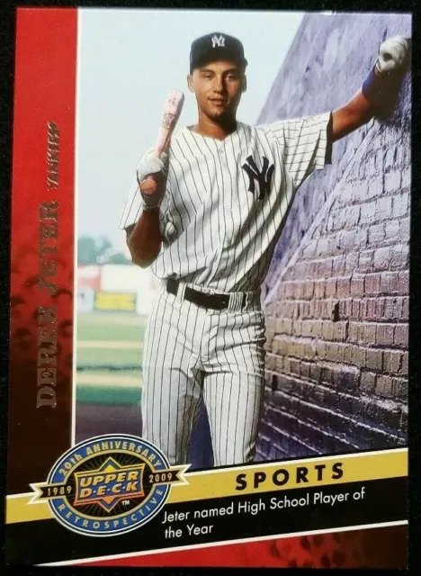 🔥🔥🔥$$$**DEREK JETER**$$$🔥🔥🔥2009 Upper Deck 20th Anniversary🔥RETROSPECTIVE