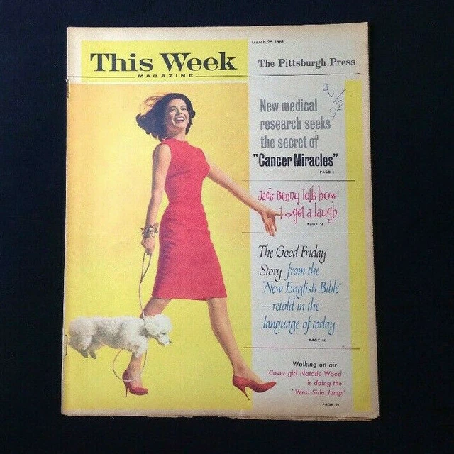 THIS WEEK Magazine - March 26, 1961 - Natalie Wood "West Side Story" Cover