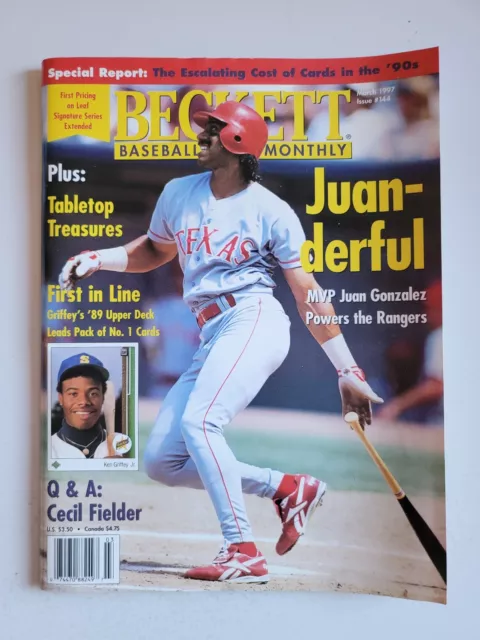 Beckett Baseball Card Monthly Issue #144 March 1997 Juan Gonzalez