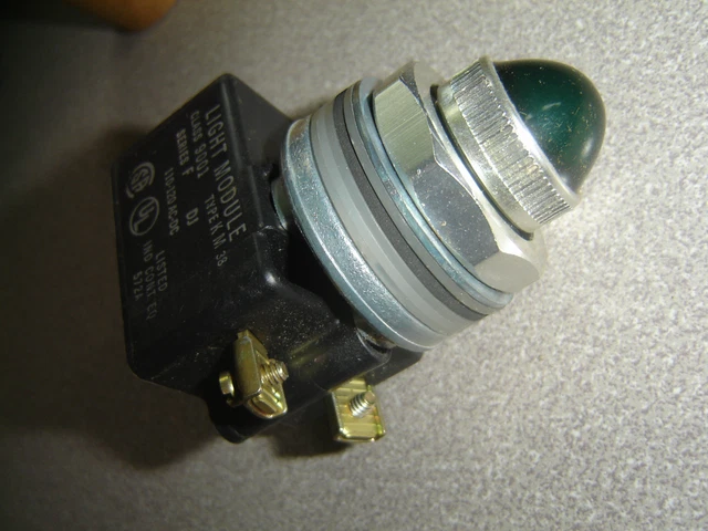 Lot 2, Square D 9001 KP-38G6 Pilot Light type 120v AC-DC Series F Grn Lens 36412