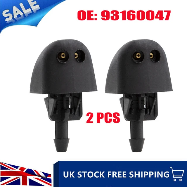 2x Washer Water Spray Nozzle + Hose Kit For VW Transporter T4 Front Windscreen