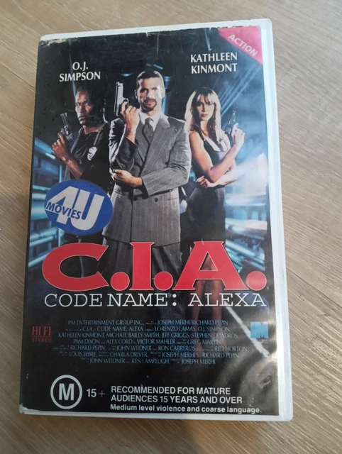 C.I.A : CODENAME ALEXA VHS CIA O.J. Simpson RARE 1992 Rocvale Ex Rental ...