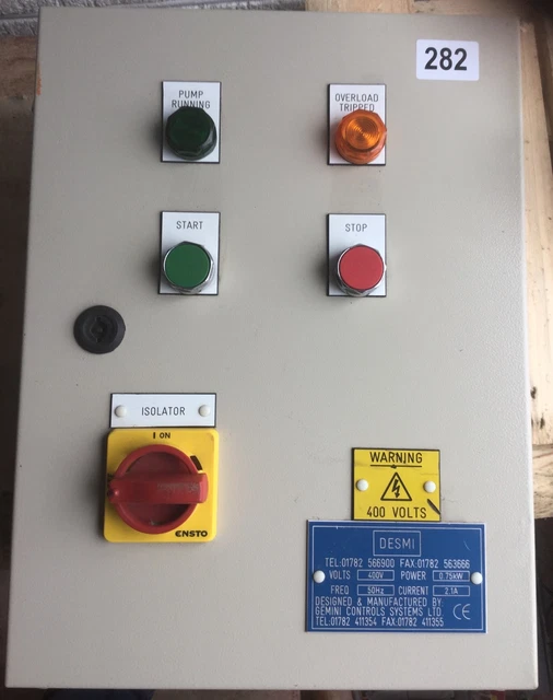 Custodia scatola pannello di controllo per pompa motore DOL ASD avviamento #282