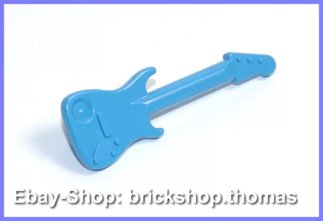 Lego Instrument Gitarre blau - 11640 - Utensil Guitar Dark Azure - NEU / NEW