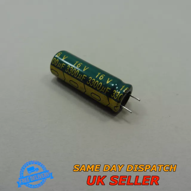 Radial Electrolytic Capacitor Value 3300uF Voltage 16V 105°C