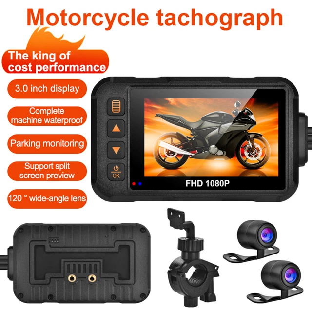 Videoregistratore dashcam 3 pollici universale moto cruscotto attrezzatura moto
