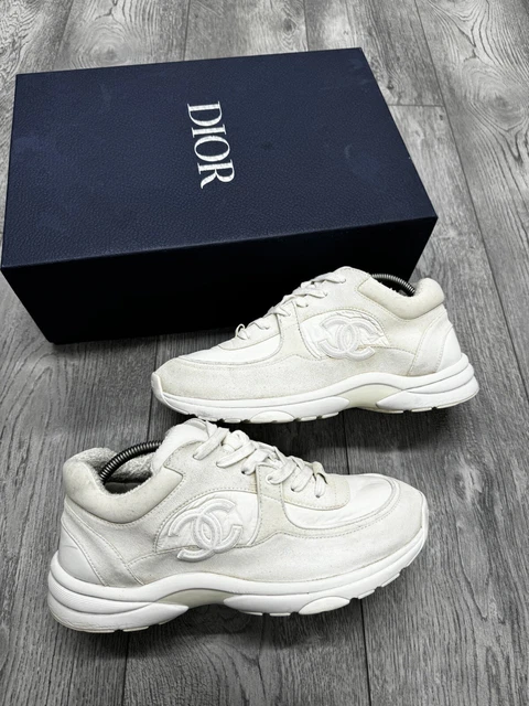 CHANEL CC RUNNERS Reflective White UK 9 EU43 495.00 PicClick UK