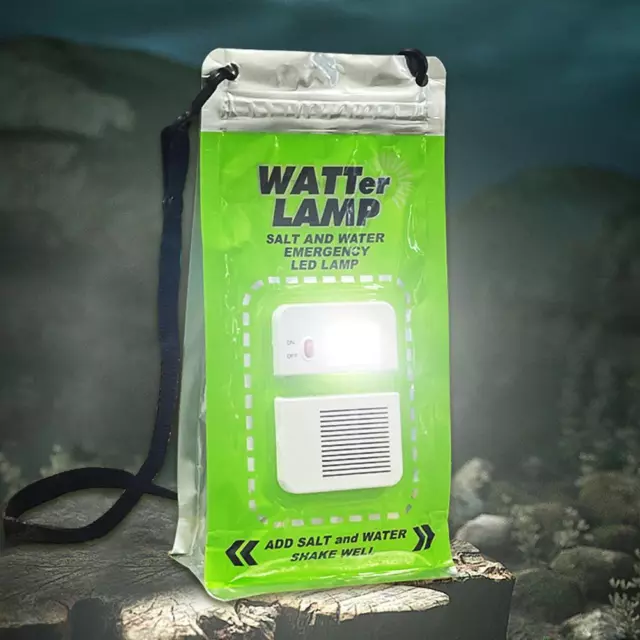 Salt Water Lantern Lamp Emergency LED Light For Camping Outdoor Brine Camp 8U2E