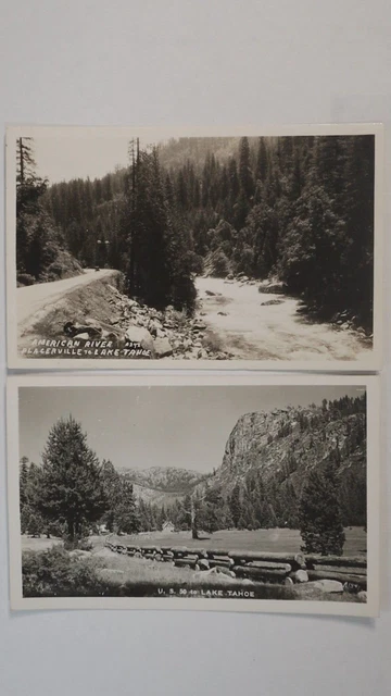 Placerville Lake Tahoe HWY50 Strawberry El Dorado CA American River 2 Photo RPPC