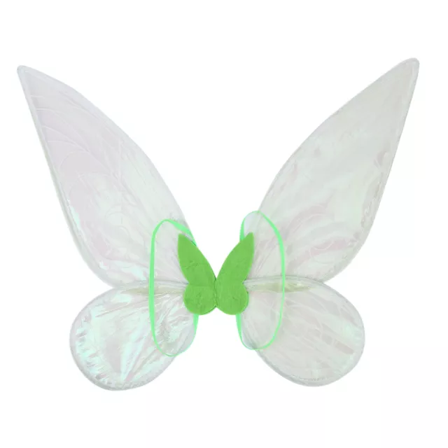 Kids Girls Fairy Wings Anti-fade Glitter Organza Princess Wing (Green) 3