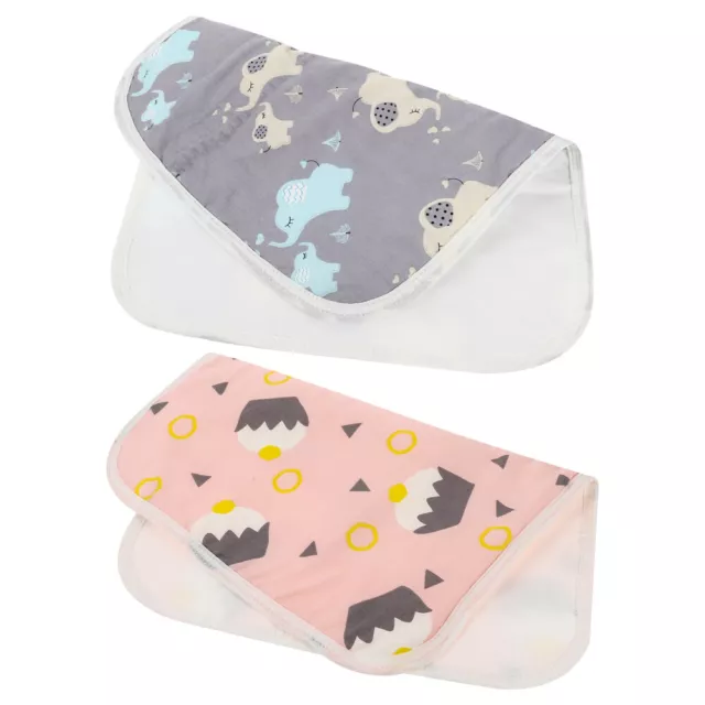 2 Pcs Cotton Training Mat Baby Hamster Pee Pad Diaper Liners