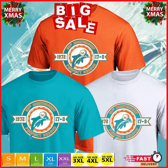 SALE Miami #Dolphins 50th Anniversary Of The 1972 Perfect #Football Season Shirt