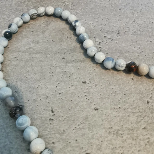 Agate Blue Lace Perles 6mm 2
