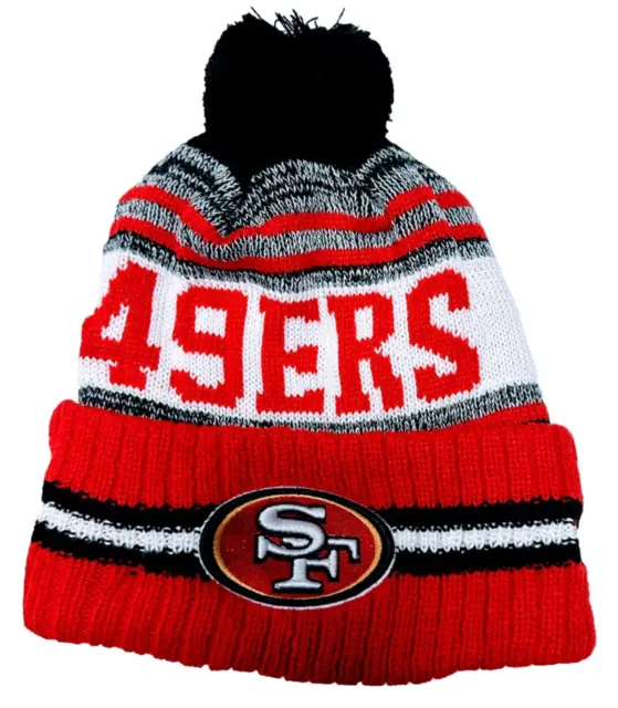 SAN FRANCISCO 49ERS Hat Cuffed Thermal Fleece Lined Knit Beanie Cap ...