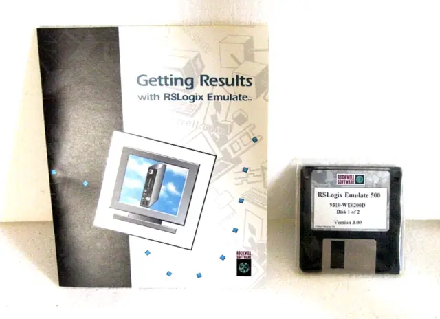 Rockwell Software Rslogix Emulate 500 Version 3.00 Disk 9310-We0200D Disc Manual