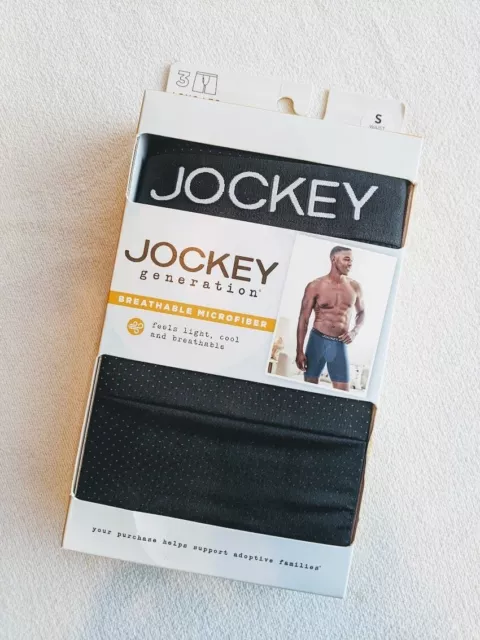 Jockey Generation Men's Cotton Stretch 3 pk Boxer Briefs Blue Mix S Small