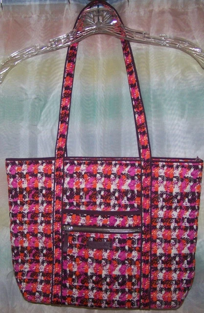 NWOT Vera Bradley  Tote Bag NEW Purse Handbag  Big Large Travel Shop Pink Orange