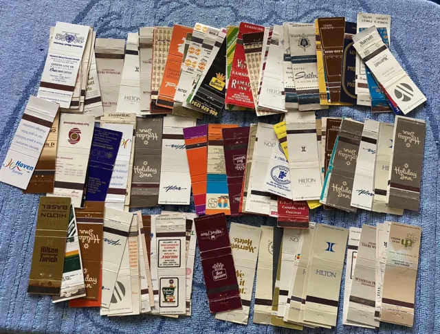 A Large Joblot Of Vintage Hotel Matchbook Covers *8