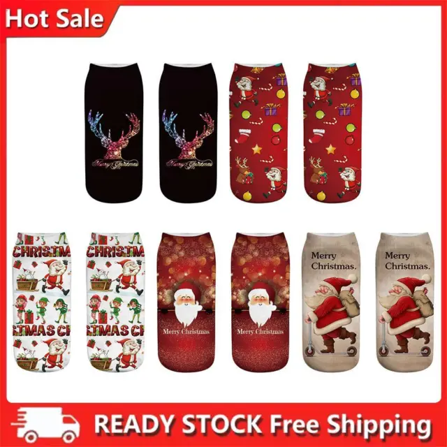 1 paio di calzini caldi natalizi flessibili lavabili a mano forniture per costumi decorazione