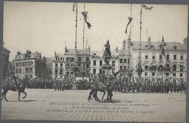CPA - ORLEANS - Anniversary of Issue May 8, 1909 - Place du Martroi
