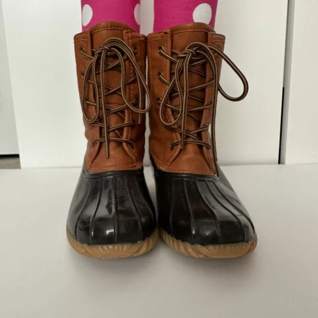 The Original Duck Boot Womens 6 Arianna Water Resistant Brown Boots Shoes 2