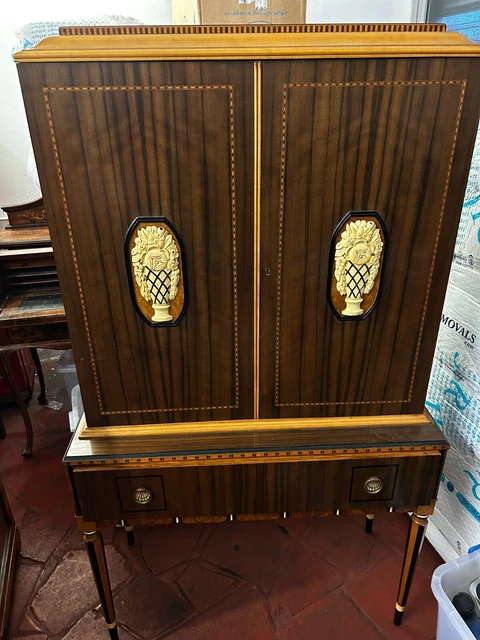 Stunning 3 Piece Art Deco Dining Room Set - Walnut