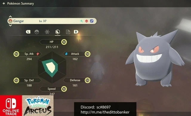 CREFOLLET SHINY Niveaux d'Effort Max - Pokémon Légends