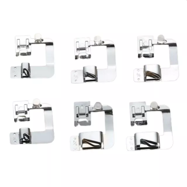 Rolled Hem Foot For Brother Janome Singer Bernet Sewing Machine Presser Foot Set 2