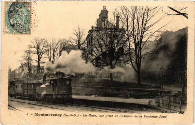 CPA Montmorency La Gare, vue prise de l'Avenue FRANCE (1308048)